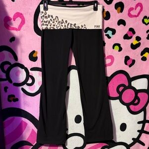 PINK Victoria’s secret fold over flare yoga pants